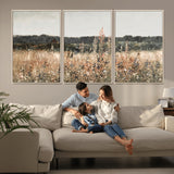 46308-MGV-CV-36X24-Wildflower Field Wall Art – Rustic Meadow Landscape Canvas Print, Country Nature Decor for Living Room, Bedroom or Farmhouse