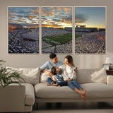 38807-MGV-CV-36X24-Beaver Stadium Wall Art Canvas Print, Framed Beaver Stadium Field Art Picture Print, Football Stadium Perfect Sport Room Decor