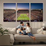 17421-MGV-CV-36X24-Kyle Field Wall Art Canvas Print, Framed Texas Stadium Art Picture Print, Kyle Field Stadium Perfect Sport Room Decor Artwork
