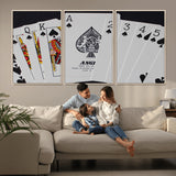 56787-MGV-FC-60X30-3P_Natural-Playing Cards – Classic Poker Deck with Spades, Standard Size Durable Casino Quality Card Set for Magic Tricks, Blackjack, Bridge,