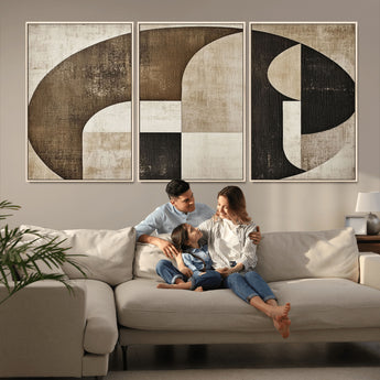 44796-MGV-CV-36X24-Wabi Sabi Wall Art Canvas Print, Framed Geometric Minimalist Art Picture Print, Modern Abstract Perfect Modern Abstract Decor