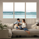 56345117-MGV-FC-60X30-3P_Natural-Minimalist Surfing Wall Art Canvas Print, Framed Ocean Waves Art Picture Print, Soft Ocean Perfect Minimalist Coastal Decor