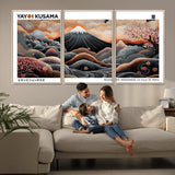 63125329-MGV-CV-36X24-Japanese Mt Fuji Wall Art – Surreal Ukiyo e Style Cherry Blossom Poster, Swirling Cloud Landscape Print, Modern Oriental Asian