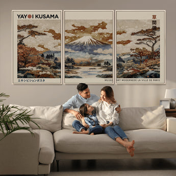 11778299-MGV-CV-36X24-Japanese Landscape Wall Art – Mount Fuji Canvas Print, Asian Inspired Nature Decor for Living Room, Bedroom, Office or Studio
