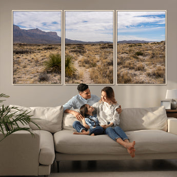 21606563-MGV-CV-36X24-Desert Mountain Wall Art – Southwest Landscape Photography Canvas Print, Rustic Nature Artwork Scenic Western Decor for Living