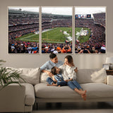 18347149-MGV-CV-36X24-Soldier Field Wall Art – Chicago Bears Football Stadium Canvas Print, Game Day Sports Decor for Man Cave, Bar, Office, or Living