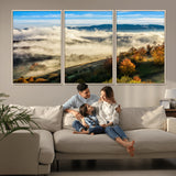 21551192-MGV-CV-36X24-Landscape Wall Art – Autumn Mountain View Canvas Print, Scenic Nature Photography Decor for Bedroom, Living Room, Office, Cabin or