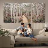 24760563-MGV-CV-36X24-Forest Wall Art – Tranquil Woodland Path Canvas Print, Scenic Nature Photography Decor for Bedroom, Living Room, Office, Cabin or