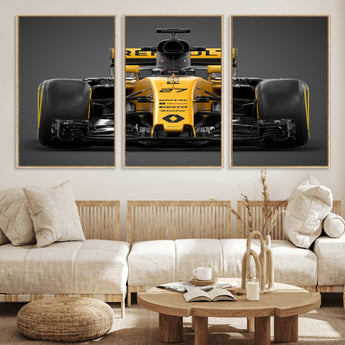 62882-MGV-CV-36X24-Renault F1 Racing Car Print - High-Performance Formula 1 Motorsport Wall Art, Perfect Gift for Racing Fans and Car Enthusiasts