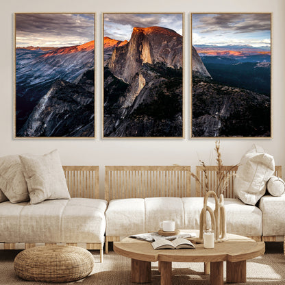 31332-MGV-CV-36X24-Mountain Landscape Wall Art – Majestic Sunset Rock Formation Canvas Print, Nature Scenic Decor for Living Room, Office, Cabin or