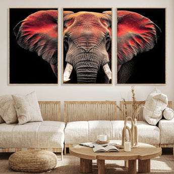 54719-MGV-CV-36X24-Elephant Wall Art – Majestic African Elephant Canvas Print, Wildlife Safari Animal Decor for Living Room, Bedroom, Office or Man