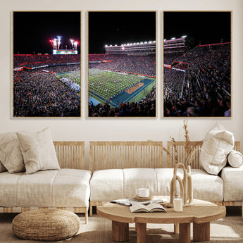46899-MGV-CV-36X24-Ben Hill Griffin Stadium Wall Art Canvas Print, Framed Football Stadium Art Picture Print, Florida Football Stadium Perfect Sport