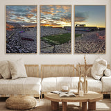 38807-MGV-FC-60X30-3P_Natural-Beaver Stadium Wall Art Canvas Print, Framed Beaver Stadium Field Art Picture Print, Football Stadium Perfect Sport Room Decor