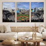 87122-MGV-CV-36X24-Petco Park Field Wall Art Canvas Print, Framed San Diego Stadium Art Picture Print, Petco Park Stadium Perfect Sport Room Decor
