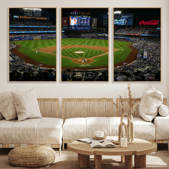 83979-MGV-FC-60X30-3P_Natural-RingCentral Coliseum Wall Art Canvas Print, Framed Oakland A's Stadium Art Picture Print, RingCentral Coliseum Field Perfect Sport