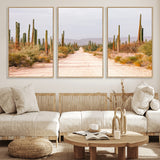 30742780-MGV-CV-36X24-Desert Cactus Wall Art Canvas Print, Framed Southwestern Art Picture Print, Bohemian Western Perfect Southwestern Boho Decor