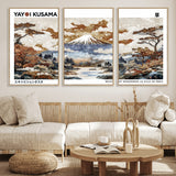 80111817-MGV-CV-36X24-Japanese Landscape Wall Art – Mount Fuji Autumn Canvas Print, Asian Inspired Nature Decor for Living Room, Bedroom, Office or