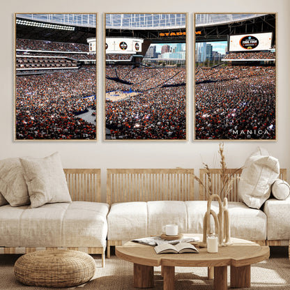 38616413-MGV-CV-36X24-Chicago Dome Stadium Wall Art – Futuristic Basketball Final Four Arena Canvas Print, Modern Sports Fan Decor for Man Cave or