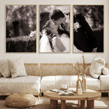 CSTM6030-MGV-FC-60X30-3P_Natural-Custom Wedding Photo Print - Custom Wall Art Picture Print, Create Your Own Photo Canvas Print