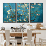 91714-MGV-CV-36X24-Almond Blossoms Wall Art – Handcrafted Van Gogh Inspired Floral Canvas Print, Beautiful Nature Decor for Living Room, Bedroom, or