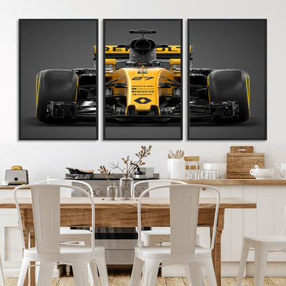 62882-MGV-CV-36X24-Renault F1 Racing Car Print - High-Performance Formula 1 Motorsport Wall Art, Perfect Gift for Racing Fans and Car Enthusiasts