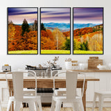 58007-MGV-CV-36X24-Autumn Mountain Landscape Wall Art – Stunning Fall Forest Canvas Print, Cozy Nature Decor for Home or Office
