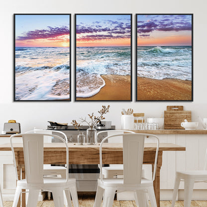44120-MGV-CV-36X24-Ocean Sunset Wall Art – Beach Landscape Canvas Print, Serene Coastal Decor for Living Room, Office or Bedroom