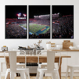 46899-MGV-FC-60X30-3P_Black-Ben Hill Griffin Stadium Wall Art Canvas Print, Framed Football Stadium Art Picture Print, Florida Football Stadium Perfect Sport