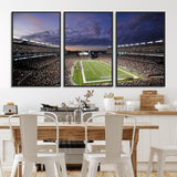 52712-MGV-CV-36X24-Gillette Stadium Field Wall Art Canvas Print, Framed Massachusetts Stadium Art Picture Print, Gillette Stadium Perfect Sport Room