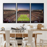 17421-MGV-FC-60X30-3P_Black-Kyle Field Wall Art Canvas Print, Framed Texas Stadium Art Picture Print, Kyle Field Stadium Perfect Sport Room Decor Artwork
