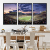 50825-MGV-CV-36X24-Notre Dame Stadium Wall Art Canvas Print, Framed Indiana Stadium Art Picture Print, Football Stadium Perfect Sports Room Decor