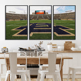 52835-MGV-CV-36X24-Notre Dame Stadium Wall Art Canvas Print, Framed Indiana Stadium Art Picture Print, Notre Dame Field Perfect Sport Room Decor