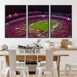 11343-MGV-CV-36X24-Bryant-Denny Stadium Wall Art – Panoramic Alabama Crimson Tide Football Field Canvas Print, Game Day Decor for Office, Man Cave or