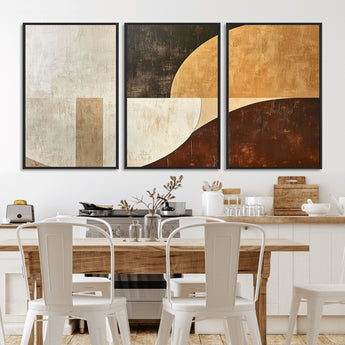 15030-MGV-FC-60X30-3P_Black-Wabi Sabi Wall Art Canvas Print, Framed Modern Abstract Art Picture Print, Minimalist Zen Perfect Minimalist Modern Decor Artwork