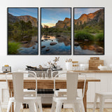 55893831-MGV-CV-36X24-Yosemite Valley Wall Art Canvas Print, Framed El Capitan Art Picture Print, Sierra Landspace Perfect Rustic Nature Decor Artwork