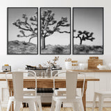 50975475-MGV-CV-36X24-Joshua Tree Art Wall Art Canvas Print, Framed Desert Tree Print Art Picture Print, Black White Nature Perfect Southwestern Boho