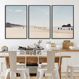 28307820-MGV-CV-36X24-Minimalist Beach Wall Art Canvas Print, Framed Coastal Serenity Art Picture Print, Soft Sand Perfect Modern Coastal Decor Artwork