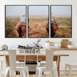 54943176-MGV-CV-36X24-Cowboy Wall Art Wall Art Canvas Print, Framed Western Canvas Art Picture Print, Rustic Ranch Scene Perfect Rustic Western Decor