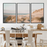 28064037-MGV-CV-36X24-Minimalist Seascape Wall Art Canvas Print, Framed Neutral Beach Print Art Picture Print, Sand Dune Photography Perfect