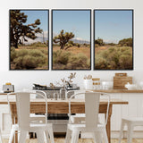 16114018-MGV-CV-36X24-Joshua Tree Wall Art Canvas Print, Framed Desert Landscape Art Picture Print, Mountain Horizon Perfect Southwestern Boho Decor