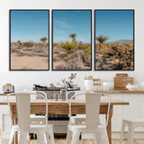 35156165-MGV-CV-36X24-Joshua Tree Wall Art Canvas Print, Framed Desert Landscape Art Picture Print, Warm Earth Tones Perfect Southwestern Minimalist