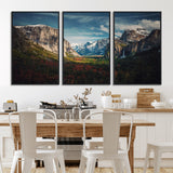 15244033-MGV-CV-36X24-Yosemite National Wall Art Canvas Print, Framed Mountain Landscape Art Picture Print, El Capitan Perfect Rustic Farmhouse Decor