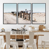 54616109-MGV-CV-36X24-Desert Mailboxes Wall Art – Rustic Rural Roadside Photography Canvas Print, American Southwest Landscape Home Decor for Living