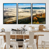 21551192-MGV-CV-36X24-Landscape Wall Art – Autumn Mountain View Canvas Print, Scenic Nature Photography Decor for Bedroom, Living Room, Office, Cabin or