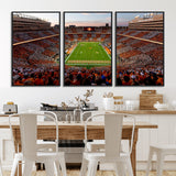 37160229-MGV-CV-36X24-Neyland Stadium Wall Art – Panoramic Tennessee Volunteers Sunset Canvas Print, Checkerboard Crowd Football Game Day Decor for