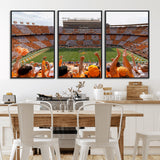 76011417-MGV-CV-36X24-Neyland Stadium Wall Art – Panoramic Tennessee Volunteers Checkerboard Crowd Canvas Print, Day Game Football Celebration Sports