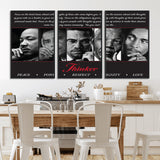 45112-MGV-CV-36X24-Black Icons Wall Art Canvas Print, Framed Thinker Art Picture Print, Motivational Quote Perfect Cultural Modern Decor Artwork