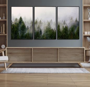 11436-MGV-FC-60X30-3P_Black-Framed Custom Canvas Art Print, Framed Custom Print Wall Art - Ready to Hang - Birthday Gift - Wedding Anniversary