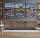 76491-MGV-CV-36X24-Buffalo Bills Stadium Wall Art Canvas Print, Framed Bills Stadium Art Picture Print, Highmark Stadium Perfect Sport Room Decor