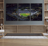 16515-MGV-CV-36X24-Dodgers Stadium Wall Art Canvas Print, Framed Baseball Stadium Art Picture Print, Dodgers Field Perfect Sport Room Decor Artwork